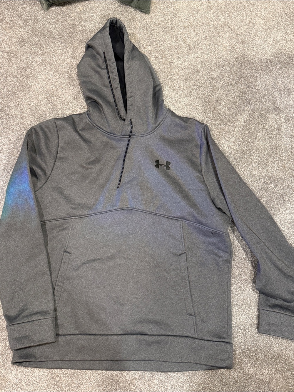 Under Armour Men’s Charcoal Gray Hooded Performance Sweatshirt